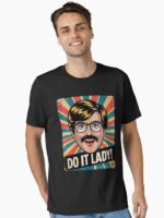 Vintage Do It Lady Chit Funny Trending Meme Humor Unisex T-Shirt - Image 2