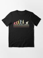 Vintage Funny Lawn Bowls Evolution Of Man E Unisex T-Shirt - Image 3