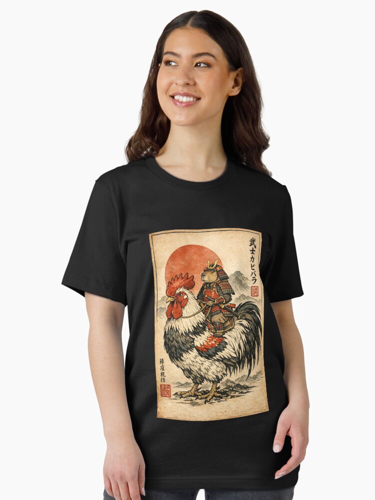 Vintage Japanese Samurai Capybara Rooster Chicken Anime Kids Unisex T-Shirt Vintage Japanese Samurai Capybara Rooster Chicken Anime Kids Unisex T-Shirt