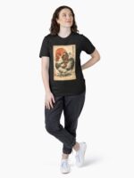 Vintage Japanese Samurai Capybara Rooster Chicken Anime Kids Unisex T-Shirt