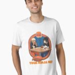 Vintage Naruto & Sasuke Your Ninja Way Burger King T-shirt, Acid Wash Burger King Anime Collaboration Tee Unisex T-Shirt