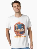 Vintage Naruto & Sasuke Your Ninja Way Burger King T-shirt, Acid Wash Burger King Anime Collaboration Tee Unisex T-Shirt