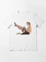 Vintage Pin-up Girl Reading a Book Unisex T-Shirt