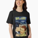 Vintage Romance Comic Book Cover - Boy Meets Girl Unisex T-Shirt