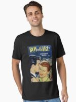 Vintage Romance Comic Book Cover - Boy Meets Girl Unisex T-Shirt