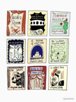 Virginia Woolf Book Covers Unisex T-Shirt