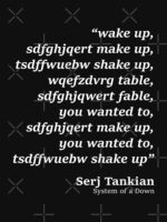 Wake up - System of a Down - Chop Suey parody Unisex T-Shirt - Image 7