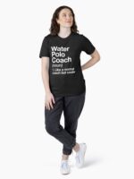 Water Polo Coach Funny Definition Design Trainer Gift Design Unisex T-Shirt - Image 4