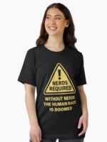 Without Nerds The Human Race Is DOOMED Nerds Required Distressed Graphic Dark Unisex T-Shirt