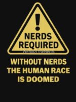 Without Nerds The Human Race Is DOOMED Nerds Required Distressed Graphic Dark Unisex T-Shirt - Image 7