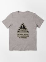 Without Nerds The Human Race Is DOOMED Nerds Required Distressed Logo Unisex T-Shirt - Image 3