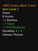 WoW Funny T-shirt Item stats description Black shirt meme Unisex T-Shirt - Image 7