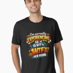 WTF's Per Hour Funny Sarcastic Joke Graphic Novelty Unisex T-Shirt
